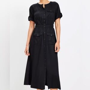 LOFT Black Utility Dress